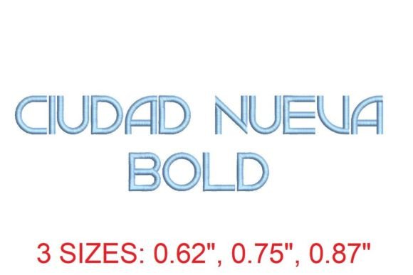 Ciudad Nueva Bold Embroidery Font