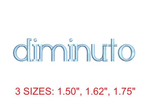 Diminuto RG Embroidery Font Review