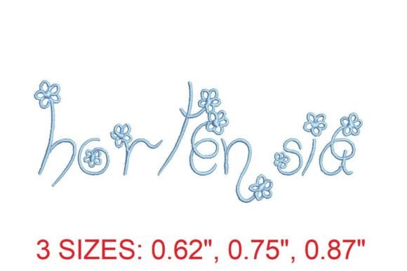 Hortensia Embroidery Font Review