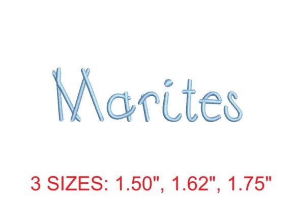 Marites Font Review for Holiday Embroidery
