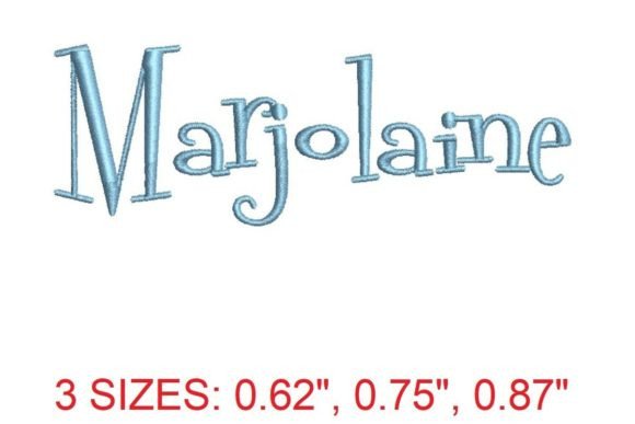 Marjolaine Embroidery Font Review