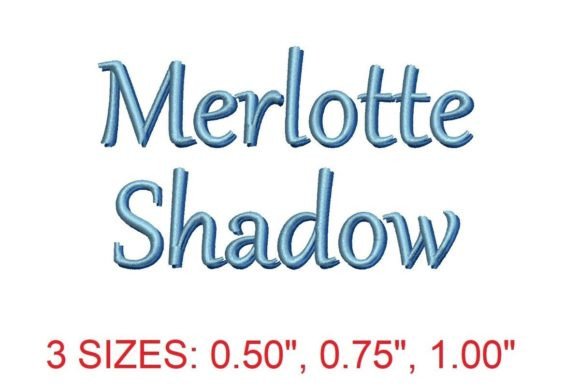 Merlotte Shadow Embroidery Font Review