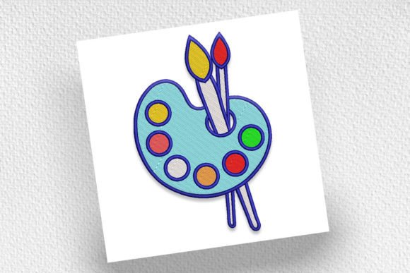 Palette and Brush: Creative Fabrica Embroidery