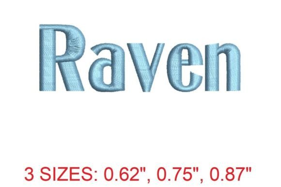 Raven Font: Dark Beauty for Holiday Embroidery