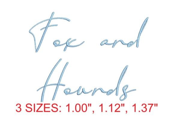 Review: Fox and Hounds Embroidery Font