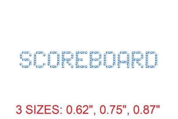 Scoreboard Embroidery Font Review
