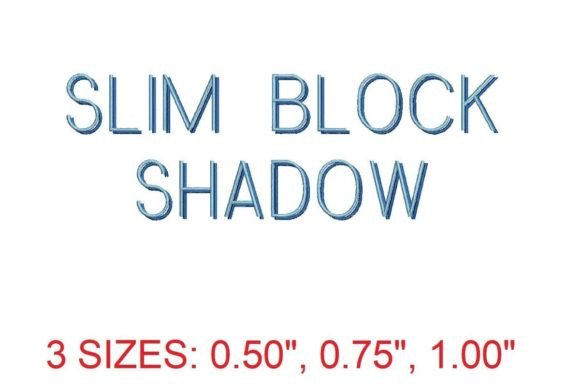 Slim Block Shadow Font Review for Apparel